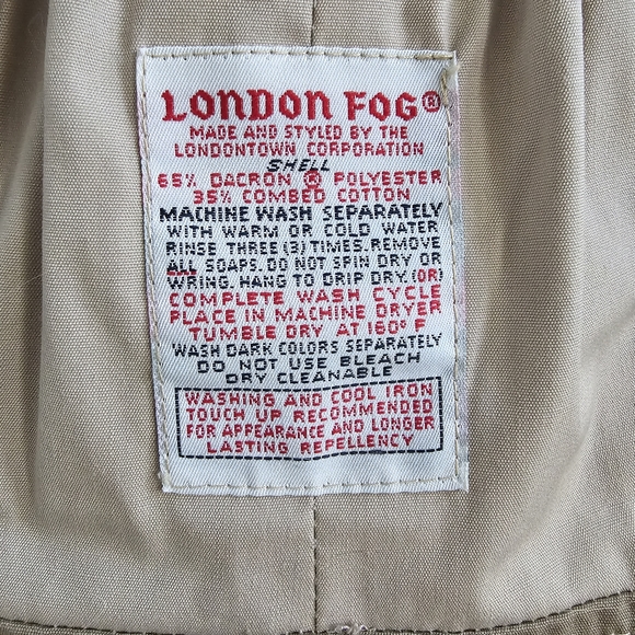 London Fog strapless trench coat dress. - Picture 5 of 10